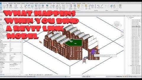 WHAT HAPPENS WHEN YOU BIND A REVIT ARCHITECTURAL LINK #autocadmodeling #youtubevideo #youtubeshort