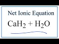 Net Ionic Equations and Reactions