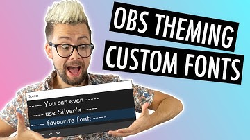 CLEAN UP YOUR OBS! - Have A CUSTOM FONT In OBS
