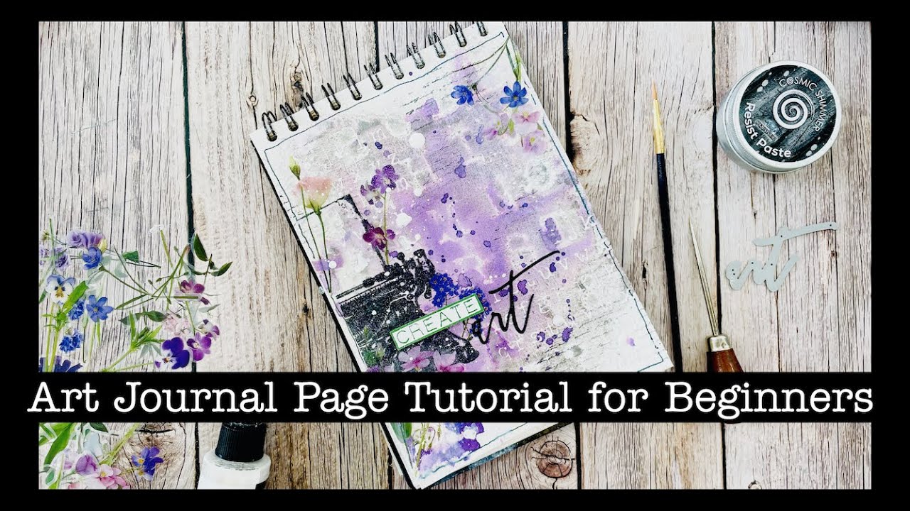 Art Journaling and ATC Tutorials with Stencils