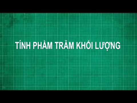 Video: Thành phần phần trăm theo khối lượng của BA no3 2 là bao nhiêu?