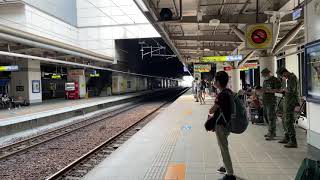 會考前夕實況 3201次500型優化區間車往潮州進入新左營站