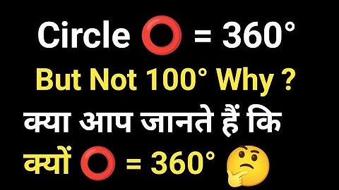 Why is a Circle 360 Degrees, Why Not a Simpler Number, like 100?