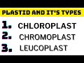 PLASTID AND ITS TYPES!!!