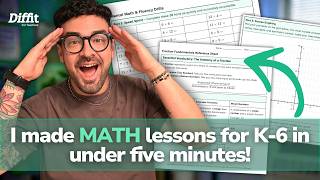 I made MATH lessons for K-6 in less than five minutes!