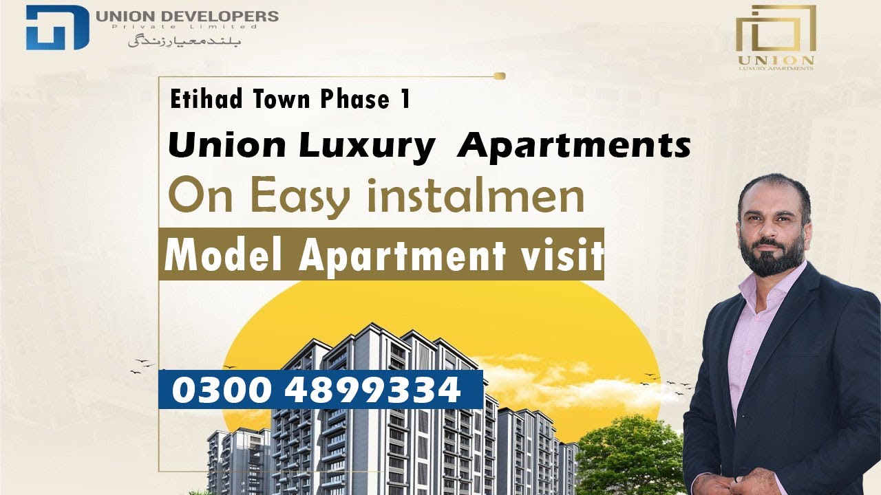 Etihad Town Phase 1 Raiwind Road Union Luxury Apartments On Easy Instalments | LDA Approved Project