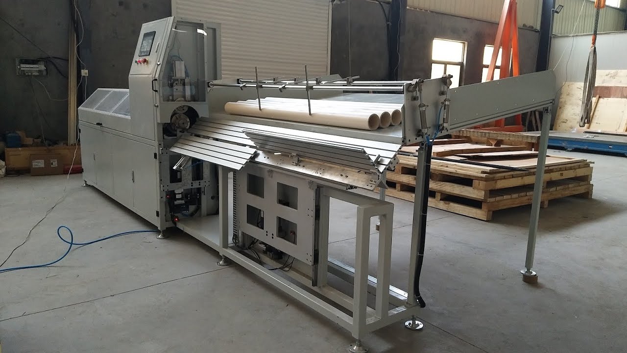 Fully automatic paper core cutter YouTube