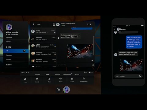 Oculus List Adds Text Chat -- If Link Your Facebook