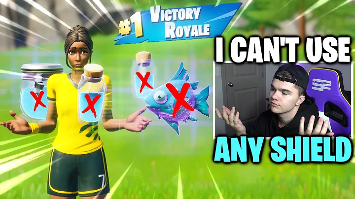 WINNING using NO SHIELDS in Fortnite...