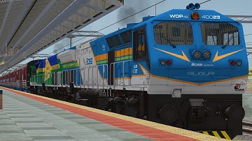 SGUJ WDP4B 40023 "BOSE" + LDH WDP4B 40059 "3rd Battalion Jat Regiment" With Maharaja