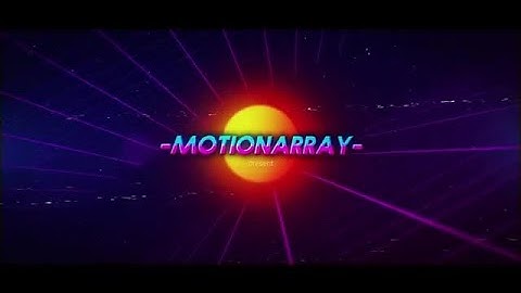 Synthwave 80s Intro After Effects Templates