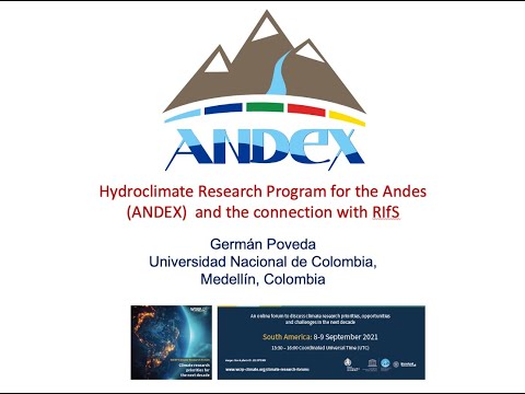 Hydroclimate Research Program for the Andes (ANDEX) and the connection with RIfS
