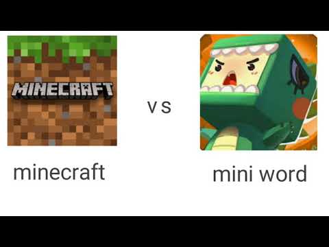 minecraft vs mini world #minecraft #miniworld #game #short 