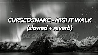 Cursedsnake - Night Walk (slowed + reverb) | audio free download in description