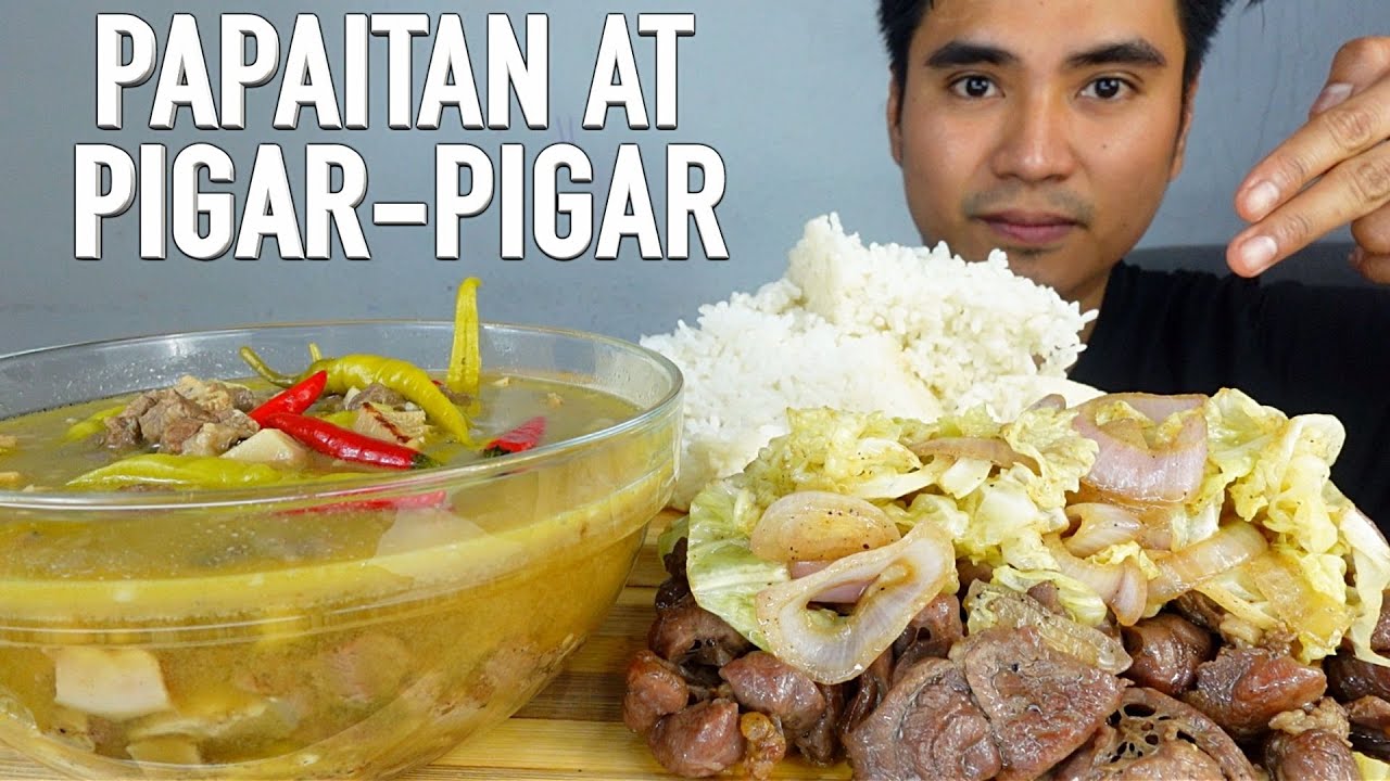 PAPAITAN AT PIGAR PIGAR | ILOKANO DISH | MUKBANG PHILIPPINES | pinoy food