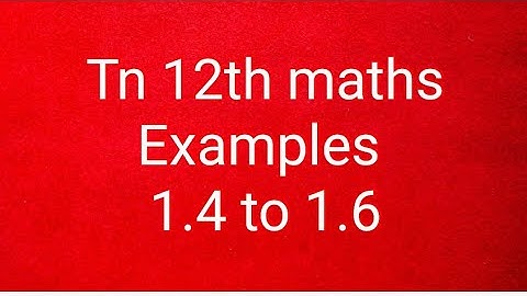 Tn 12th maths examples 1.4 to 1.6/Applications of matrices and determinants