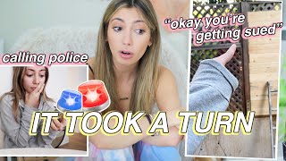 FINALLY calling the police on my CRAZY NEIGHBOR - what went down...