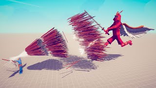 SPEAR GOD vs ARMY OF FLYING UNITS ► Totally Accurate Battle Simulator TABS