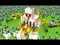 Villagers BUILD a Super BIGGEST Iron Golem in Minecraft - Gameplay - Animation