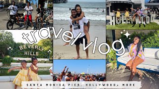 CALIFORNIA VLOG | Family Vacation | Hollywood, Santa Monica Pier, Roscoe&#39;s , Wax Museum + More