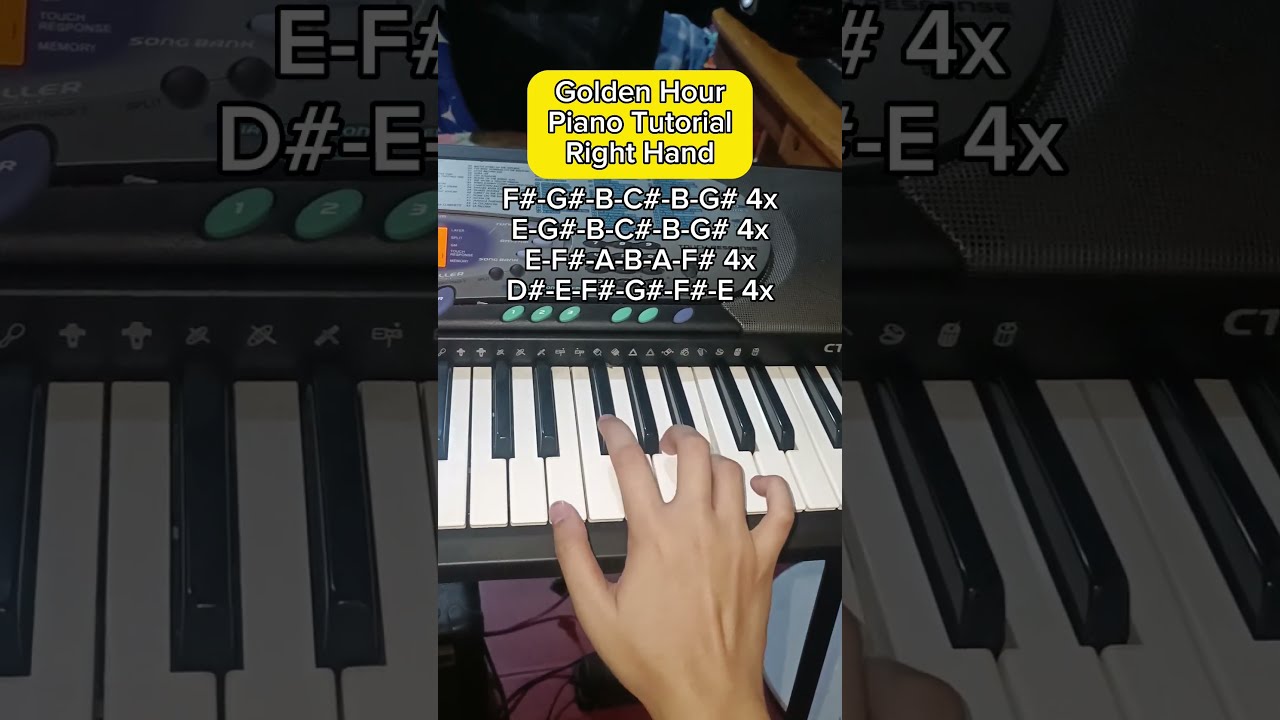 Golden Hour - JVKE Easy Piano Tutorial!