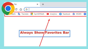 Chrome how to always show bookmarks bar