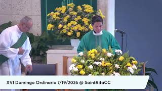 XVI Domingo Ordinario 7/19/2026 1:00pm Saint Rita Catholic Church