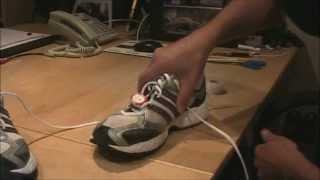 How Attach/Mount iPod Sensor To Any Running Shoe - YouTube