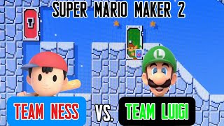 Super Mario Maker 2 Team competition A Group Team Ness vs. Team Luigi screenshot 5