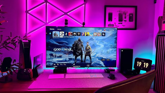 My Xbox Series X Desk Gaming Setup Built From Scratch (simplified version)