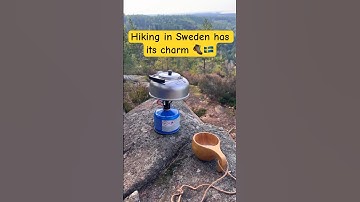 Hiking in Sweden has its charm 🥾🇸🇪 #hiking #backpacking #shorts #mountains