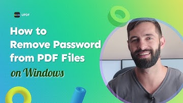 How to Remove Password from PDF on Windows | UPDF