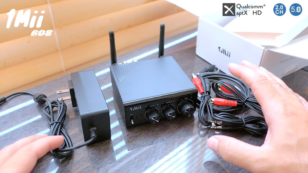 1Mii B08 - Bluetooth Receiver - Amplifier - YouTube