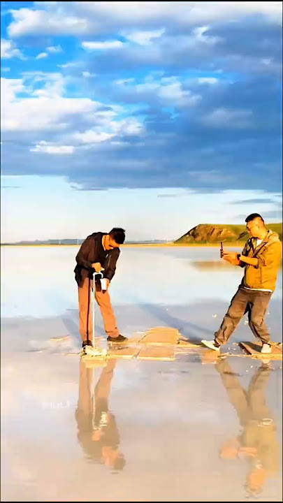 This Milky White Lake Provides Milk Taps for Tourists! #shorts