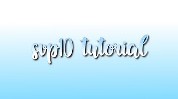 SVP TUTORIAL | TRANSITIONS #1