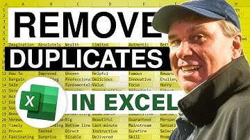 Excel - Remove Duplicates Debuts in Excel - Episode 651