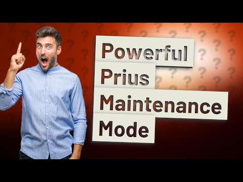How Can I Put My Prius into Maintenance Mode?