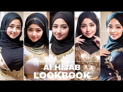 AI HIJAB LOOKBOOK || Celebrating Eid Alone: A Hijabi's Tale