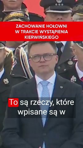 Hołownia wyraźnie zaniepokojony w trakcie przemówienia Kierwińskiego