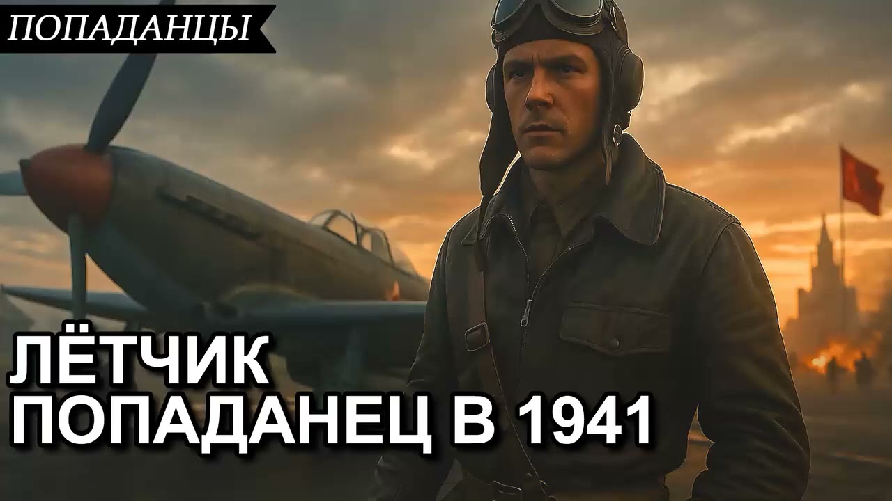 АУДИОКНИГА 📚 ПОПАДАНЦЫ ⏳ ЛЁТЧИК ПОПАДАНЕЦ В 1941