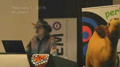 Larry Wall announces Perl 6 (Raku) at FOSDEM 2015