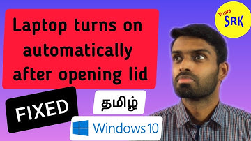 Laptop turns on automatically after opening lid - fixed | Tamil | Tech with SRK