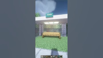 Simple But Useful Bus Station in Minecraft! #shorts