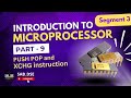 PUSH POP and XCHG instruction in 8086 microprocessor