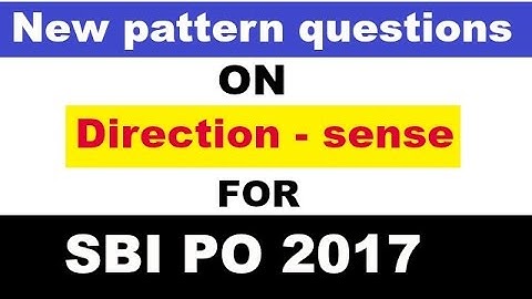 NEW pattern questions on DIRECTION For Bank PO | Clerk | SSC [In Hindi]