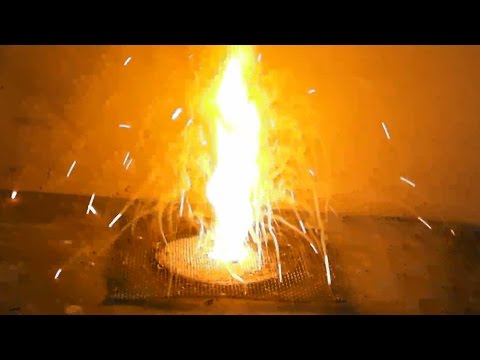 Reaction between sodium and sulfur