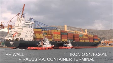 PRIWALL arrival at Piraeus Port Authority Container Terminal