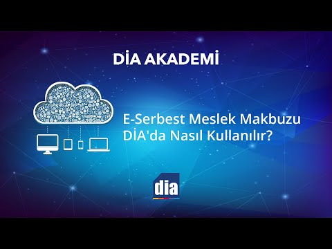 E-Serbest Meslek Makbuzu Nasıl Kullanılır? DİA eğitim videosu