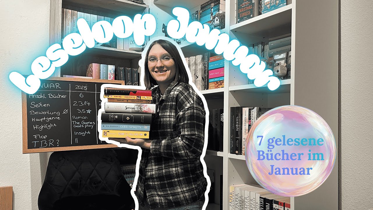 Mein erster Leseloop! Januar wrap up mit 7 gelesenen Büchern📚❤️☺️
