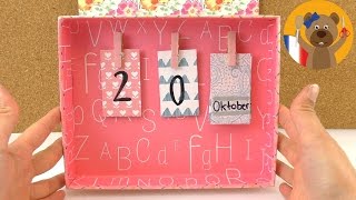 Calendrier Pour Le Bureau À Fabriquer Soi-Même Super Idée Diy Faire Du Neuf Avec Du Vieux